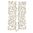thumbnail image 1 of DecMode Gold Aluminum Metal Inspired Coral Wall Decor (2 Count), 1 of 14