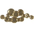 thumbnail image 1 of DecMode Gold Aluminum Metal Plate Wall Decor with Uneven Edges, 1 of 8