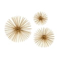 thumbnail image 1 of DecMode Gold Metal 3D Short Spike Starburst Wall Decor (3 Count), 1 of 14