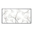 thumbnail image 1 of DecMode Gold Metal Floral Wall Decor with Black Frame, 1 of 8