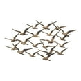 thumbnail image 1 of DecMode Bronze Metal Flying Flock Bird Wall Decor, 1 of 12