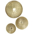 thumbnail image 1 of DecMode Gold Metal Large Metallic Disk Plate Wall Decor (3 Count), 1 of 13