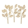 thumbnail image 1 of DecMode Gold Metal Leaf Wall Decor, 1 of 7