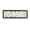 thumbnail image 1 of DecMode Gold Metal Scallop Ribbon Abstract Wall Decor with Black Frame, 1 of 7