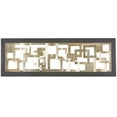 thumbnail image 1 of DecMode Gold Metal Hammered Geometric Wall Decor with Layered Squares and Black Frame, 1 of 14
