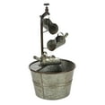 thumbnail image 1 of DecMode Gray Fountain Indoor Outdoor Decor with Watering Cans, 1 of 12