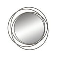 thumbnail image 1 of DecMode Gray Modern Metal Wall Mirror with Overlapping Rings Frame, 42"W x 40"H, 1 of 13