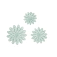 thumbnail image 1 of DecMode Green Metal Floral Wall Decor (3 Count), 1 of 8