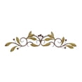 thumbnail image 1 of DecMode Green Metal Leaf Wall Decor with Scrolled Vine, 1 of 14