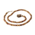 thumbnail image 1 of DecMode Handmade Long Beaded Brown Wood Garland with Tassel with Bohemian Patterns, 1 of 6
