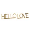 thumbnail image 1 of DecMode Hello, Love Metal Decorative Sign, 2-Pieces, 1 of 9
