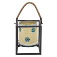 thumbnail image 1 of Benzara 45638 Captivating Metal Mosaic Lantern - 10 in. H, 1 of 3