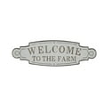 thumbnail image 1 of DecMode Indoor Beige Metal Farmhouse Sign Wall Decor, 1 of 9