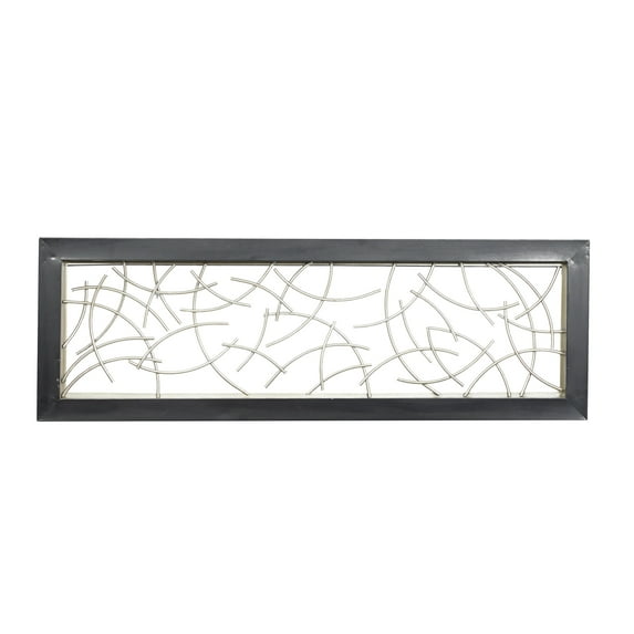 DecMode Indoor Black Metal Contemporary Abstract Wall Decor