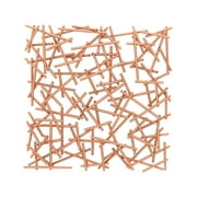 DecMode Indoor Brown Metal Contemporary Abstract Wall Décor
