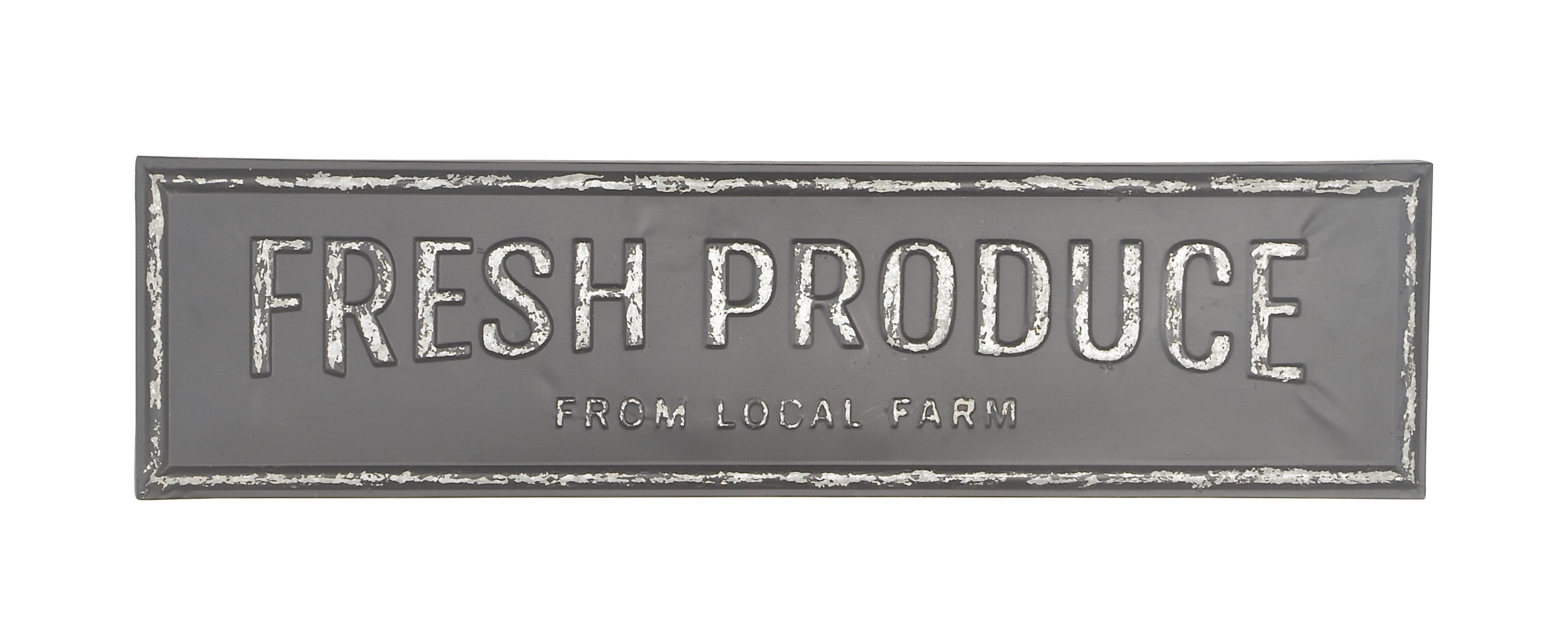 DecMode Indoor Brown Metal Farmhouse Sign Wall Decor