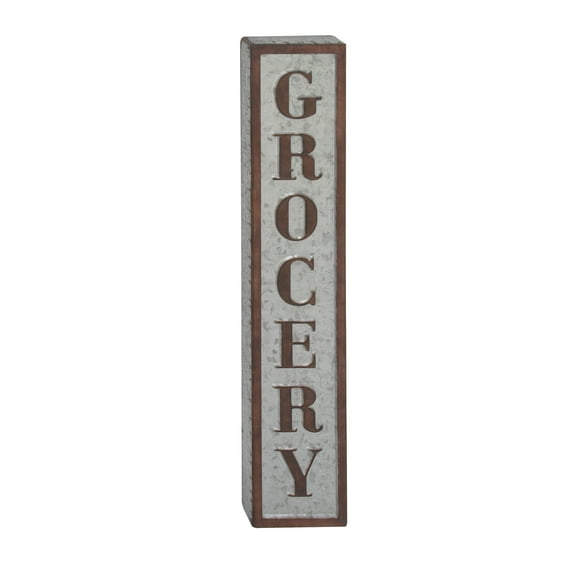 DecMode Indoor Brown Metal Farmhouse Sign Wall Decor