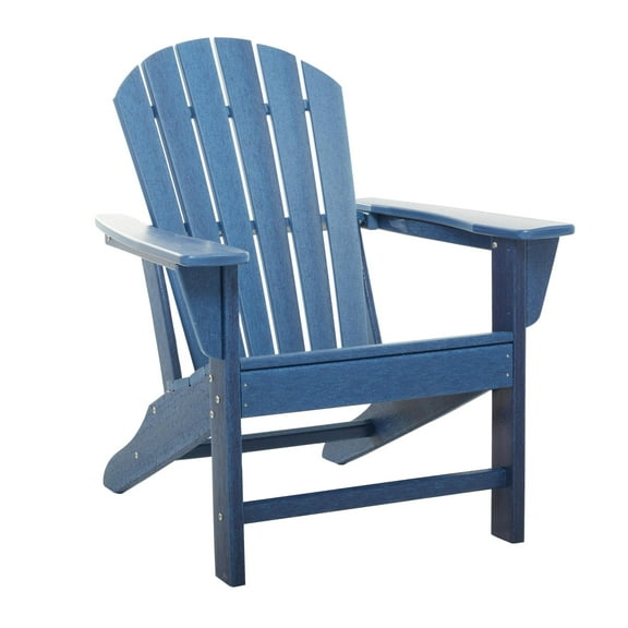 DecMode Indoor Outdoor Resin Adirondack Chair - Dark Blue