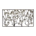 thumbnail image 1 of DecMode Indoor Silver Metal Traditional Floral Wall Decor, 1 of 12