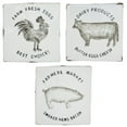 thumbnail image 1 of DecMode Indoor White Iron Farmhouse Wall Decor, Set of 3, 1 of 8