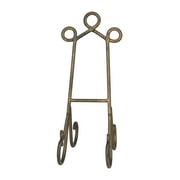 DecMode Iron Rustic Traditional Easel 7"W x 16"H, Features Looped Top Design and Curved Base