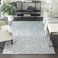 thumbnail image 1 of DecMode Living room Rectangle Geometric Modern Area Rug, Blue, 5' x 8', 1 - Piece, 1 of 8