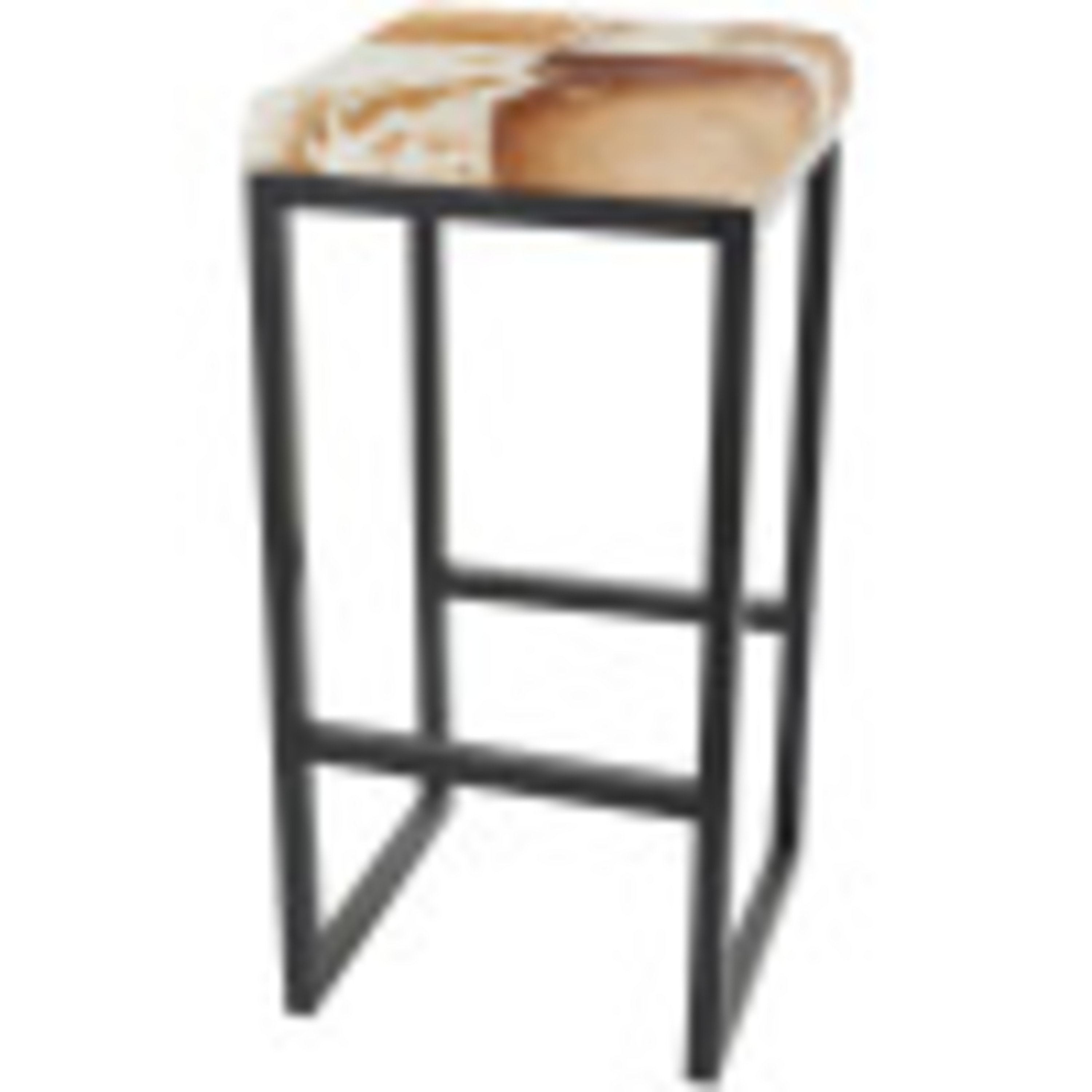 Bar stool with online black base