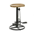thumbnail image 1 of DecMode Metal Bike Counter Stool with Pedals, Brown, 1 of 11