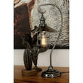 thumbnail image 1 of Benzara 39107 Classy Metal Black Table Lamp with Bulb, 1 of 3