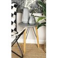 thumbnail image 1 of DecMode Modern Round Wood and Metal Accent Table, 1 of 5