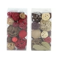 thumbnail image 1 of DecMode Multi Colored 6" Handmade Dried Plant Orbs & Vase Filler with Varying Designs (2 Count), 1 of 9