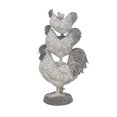 thumbnail image 1 of DecMode Polystone Farmhouse Rooster Sculpture, White, 1 of 10