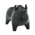 thumbnail image 1 of DecMode Porcelain Buffalo Contemporary Sculpture Black, 1 of 9