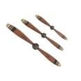 thumbnail image 1 of DecMode Red Metal 2 Blade Airplane Propeller Wall Decor with Aviation Detailing (3 Count), 1 of 7