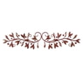 thumbnail image 1 of DecMode Red Metal Long Horizontal Vine Leaf Wall Decor, 1 of 16