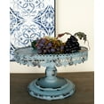 thumbnail image 1 of DecMode Rustic 10 X 16 Inch Iron Bunting Rim Cake Stand, 1 of 4