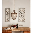thumbnail image 1 of DecMode Rustic 20 x 11 inch bronze iron mesh pendant lighting, 1 of 4