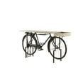 thumbnail image 1 of DecMode Rustic Metal Black Bicycle Console Table with Brown Wood Tabletop, 76"W x 37"H, 1 of 14