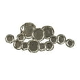 thumbnail image 1 of DecMode Silver Aluminum Metal Plate Wall Decor with Uneven Edges, 1 of 7