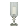 thumbnail image 1 of DecMode Silver Aluminum Single Candle Hurricane Lamp, 1 of 10