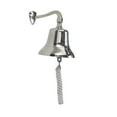 thumbnail image 1 of DecMode Silver Brass Bell Decorative Bell with Rope Detailing, 1 of 8