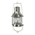 thumbnail image 1 of DecMode Silver Brass Decorative Candle Lantern with Handle, 1 of 8