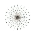 thumbnail image 1 of DecMode Silver Metal Starburst Wall Decor with Crystal Embellishment, 1 of 7