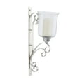 thumbnail image 1 of DecMode Silver Metal Wall Sconce, 1 of 9