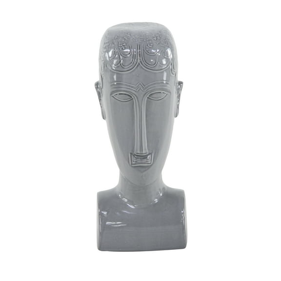 DecMode Stoneware Eclectic Man Sculpture, Gray