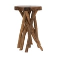 thumbnail image 1 of Studio 350 Farmhouse 22 Inch Teak Branch Stool by, 1 of 3