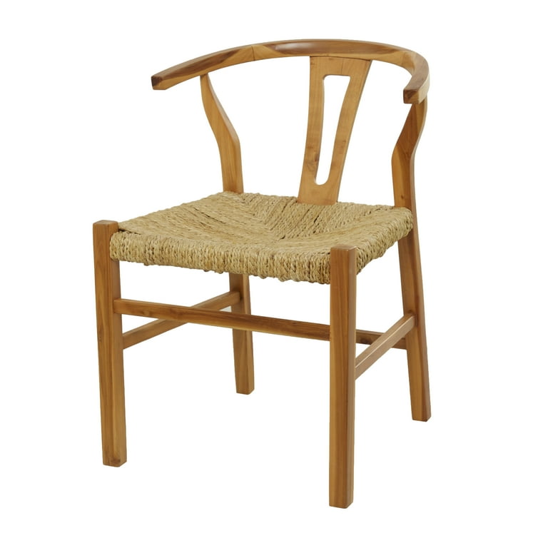 Wishbone Teakwood & Banana Leaf Chair Wishbone Teakwood & Banana Leaf Chair