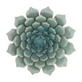 thumbnail image 1 of DecMode Teal Metal Floral Wall Decor, 1 of 8