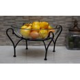 thumbnail image 1 of DecMode Traditional 9 X 20 Inch Clear Glass Round Bowl with Iron Scroll Stand, 1 of 6