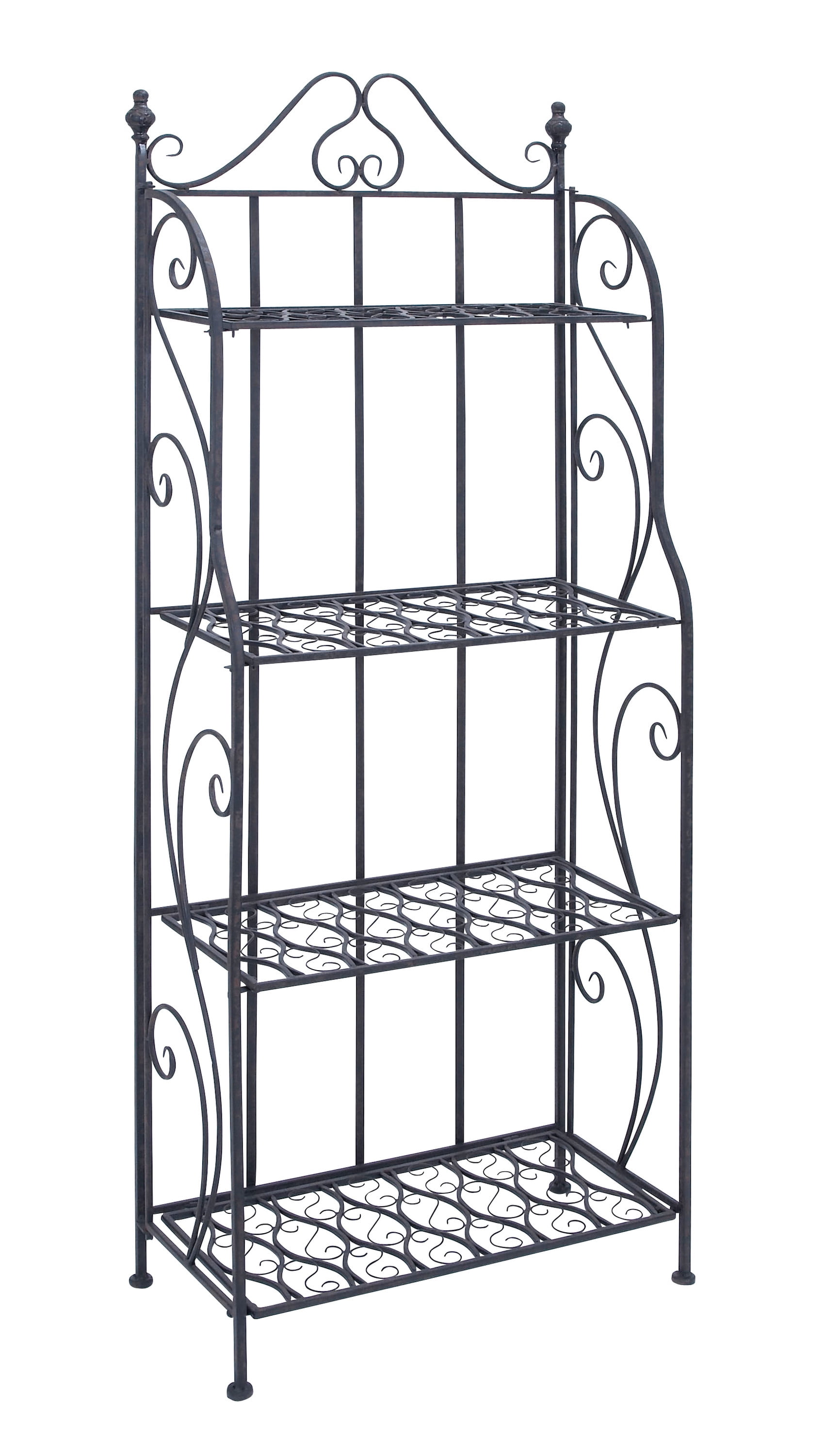 Vintage Style Black Bakers Rack - Interior Flair